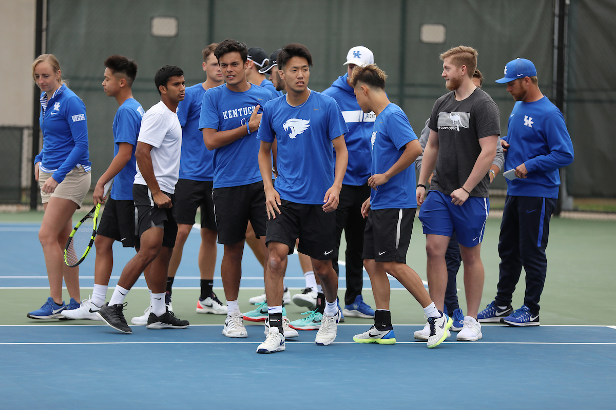 Squad.

University of Kentucky men's tennis vs. Georgia.

Photo by Quinn Foster | UK Athletics