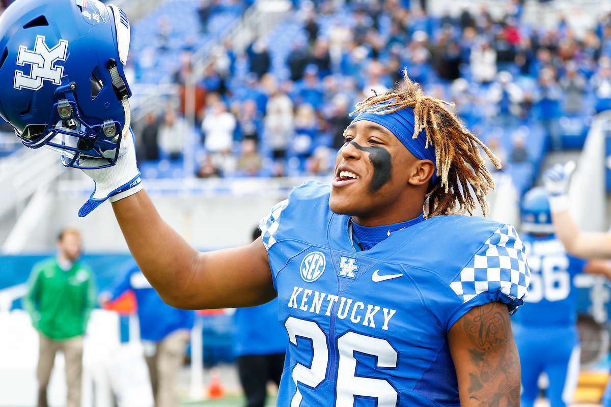 Benny Snell.

UK football beats MTSU 34-23 on Senior Day at Kroger Field.

Photo by Chet White | UK Athletics