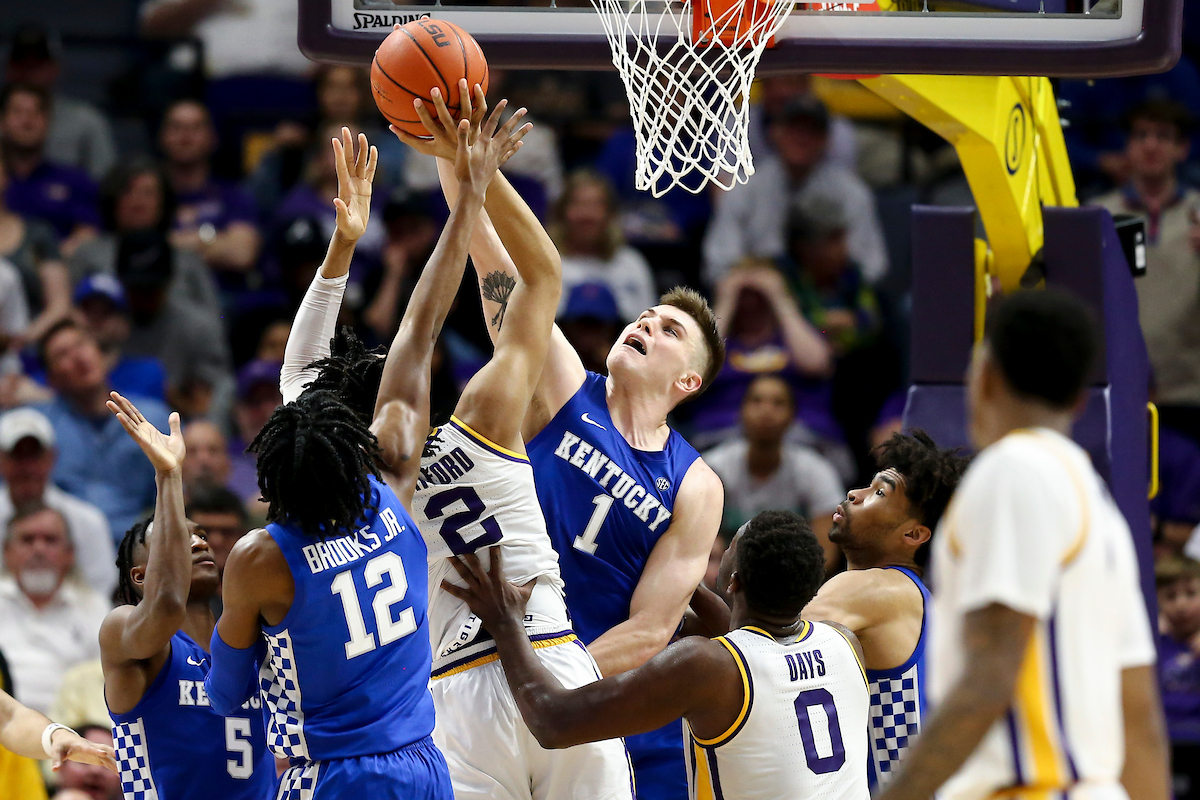 Nate Sestina.

Kentucky beat LSU 79-76.

Photo by Chet White | UK Athletics