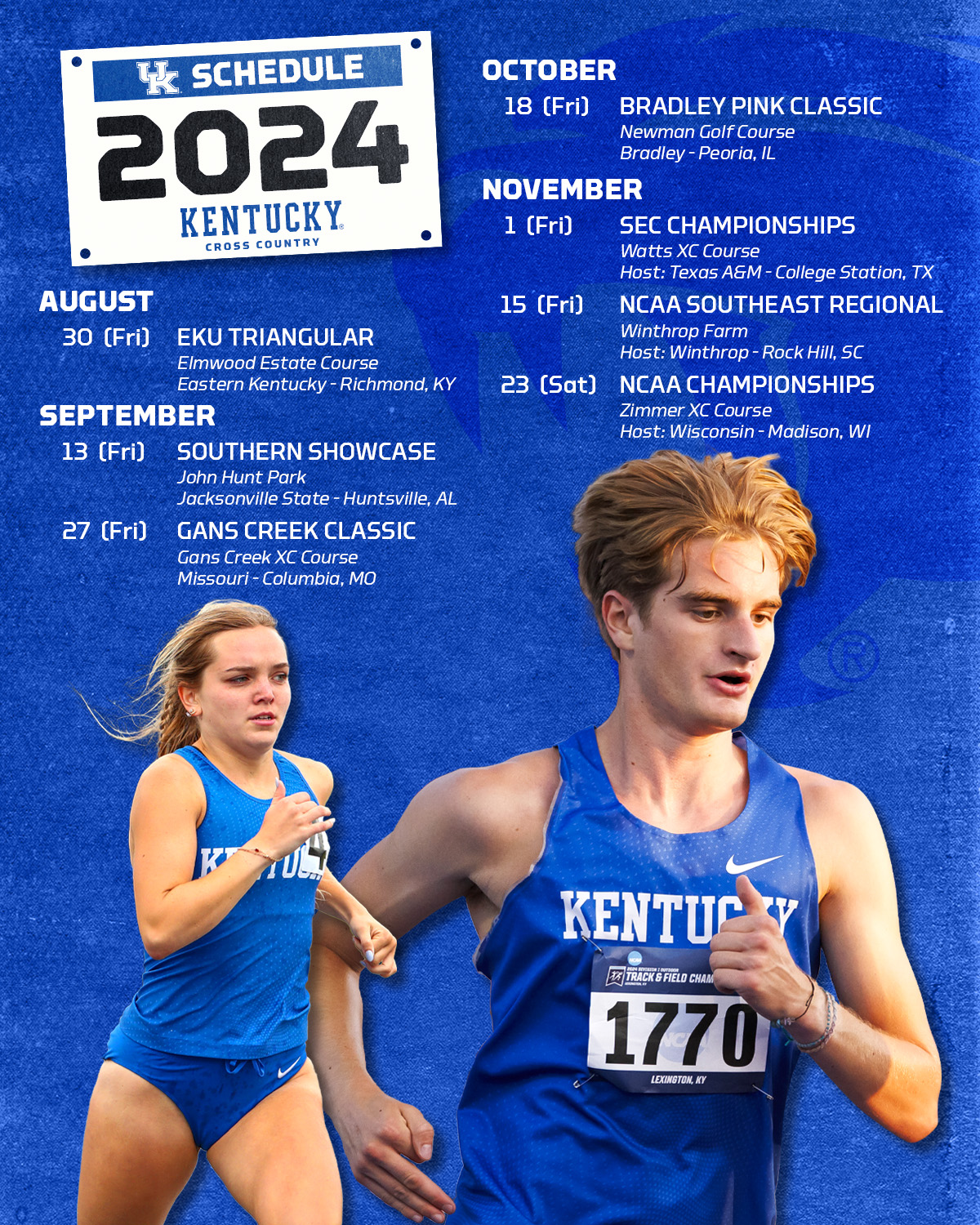 Kentucky Cross Country Releases 2024 Schedule