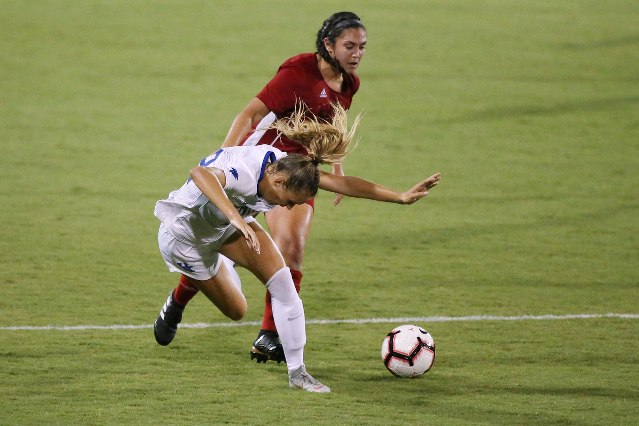 The University of Kentucky women's soccer team beat SIUE 2-1 in the Cats season openr on Friday, August 17, 2018, at The Bell in Lexington, Ky.

Photo by Chet White | UK Athletics