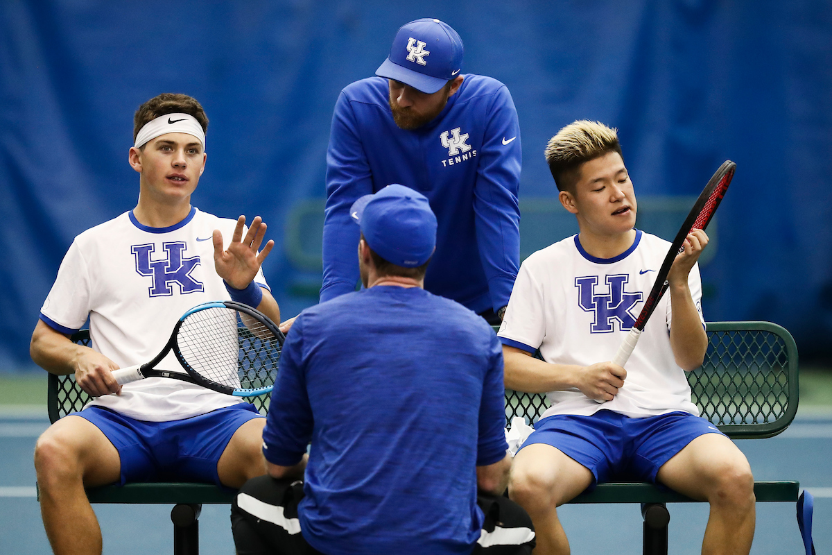 Liam Draxl. Cedric Kauffmann. Matthew Gordon. Kento Yamada.

Kentucky beat Memphis 4-1.

Photo by Chet White | UK Athletics