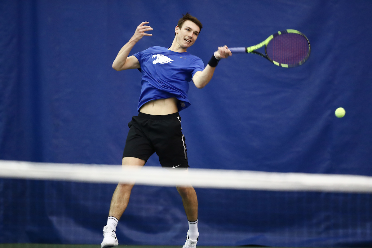 CESAR BOURGOIS.

The University of Kentucky men's tennis team host IUPUI. 


Photo by Elliott Hess | UK Athletics