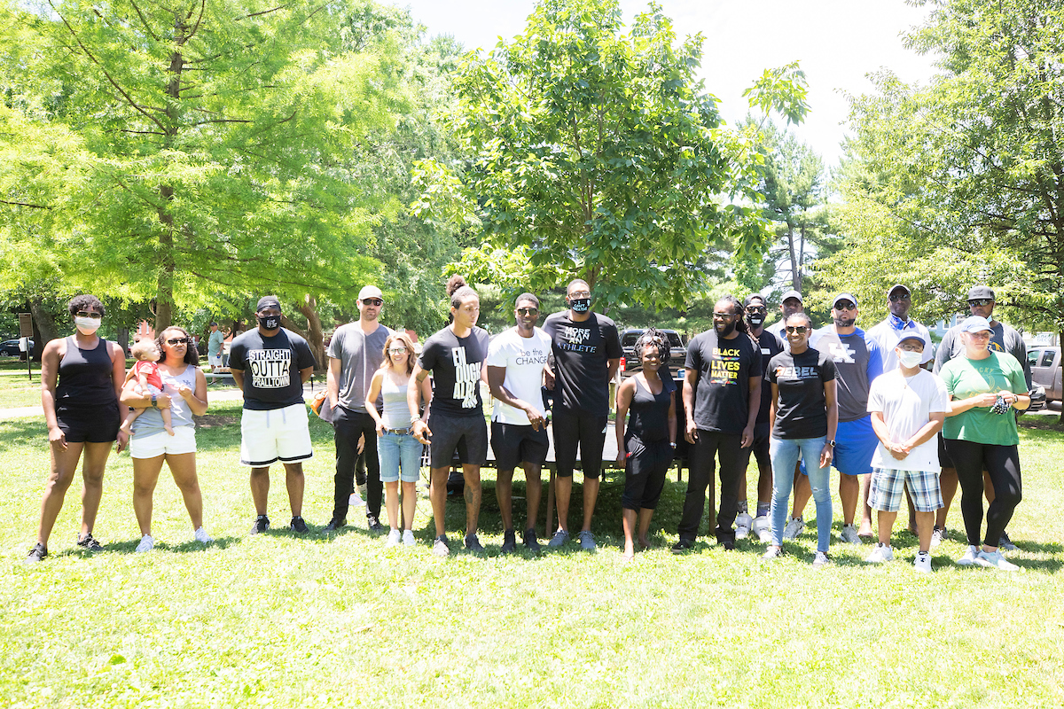 UK Athletics alumni.

Walk Forward Lexington.

Photo by Chet White | UK Athletics