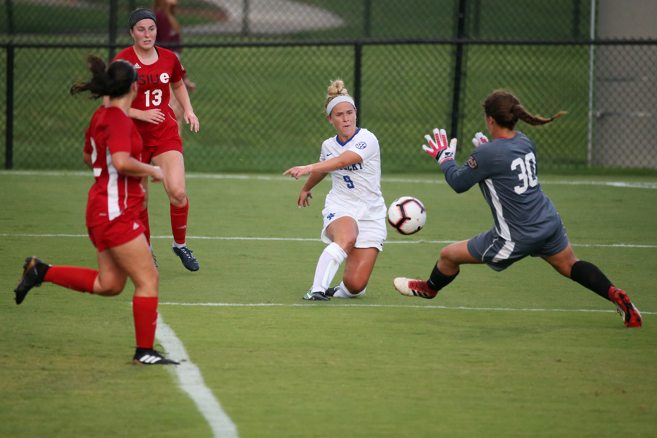 Marissa Bosco.

The University of Kentucky women's soccer team beat SIUE 2-1 in the Cats season openr on Friday, August 17, 2018, at The Bell in Lexington, Ky.

Photo by Chet White | UK Athletics