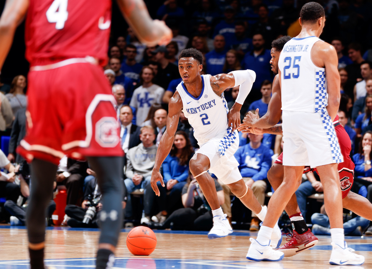 Ashton Hagans.

The University of Kentucky men's basketball team beats South Carolina 76-48.

Photo by Elliott Hess | UK Athletics