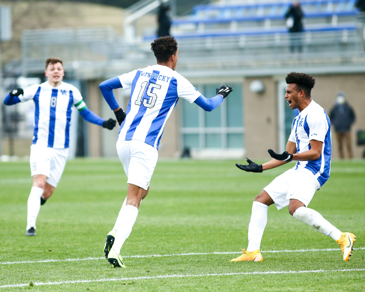Daniel Evans. 

Kentucky beats Xavier 2-1.

Photo by Eddie Justice | UK Athletics