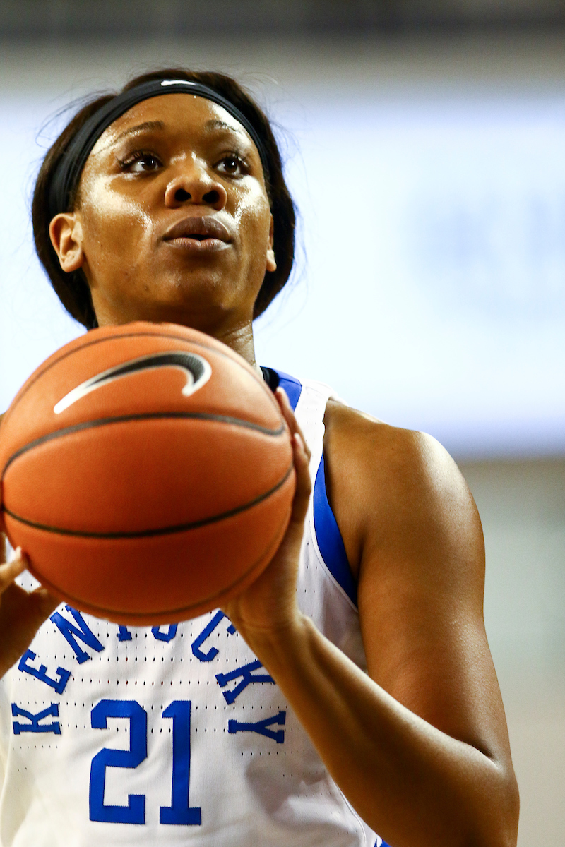 Ogechi Anyagaligbo. 

Kentucky beats Samford 79-49.  

Photo by Eddie Justice | UK Athletics