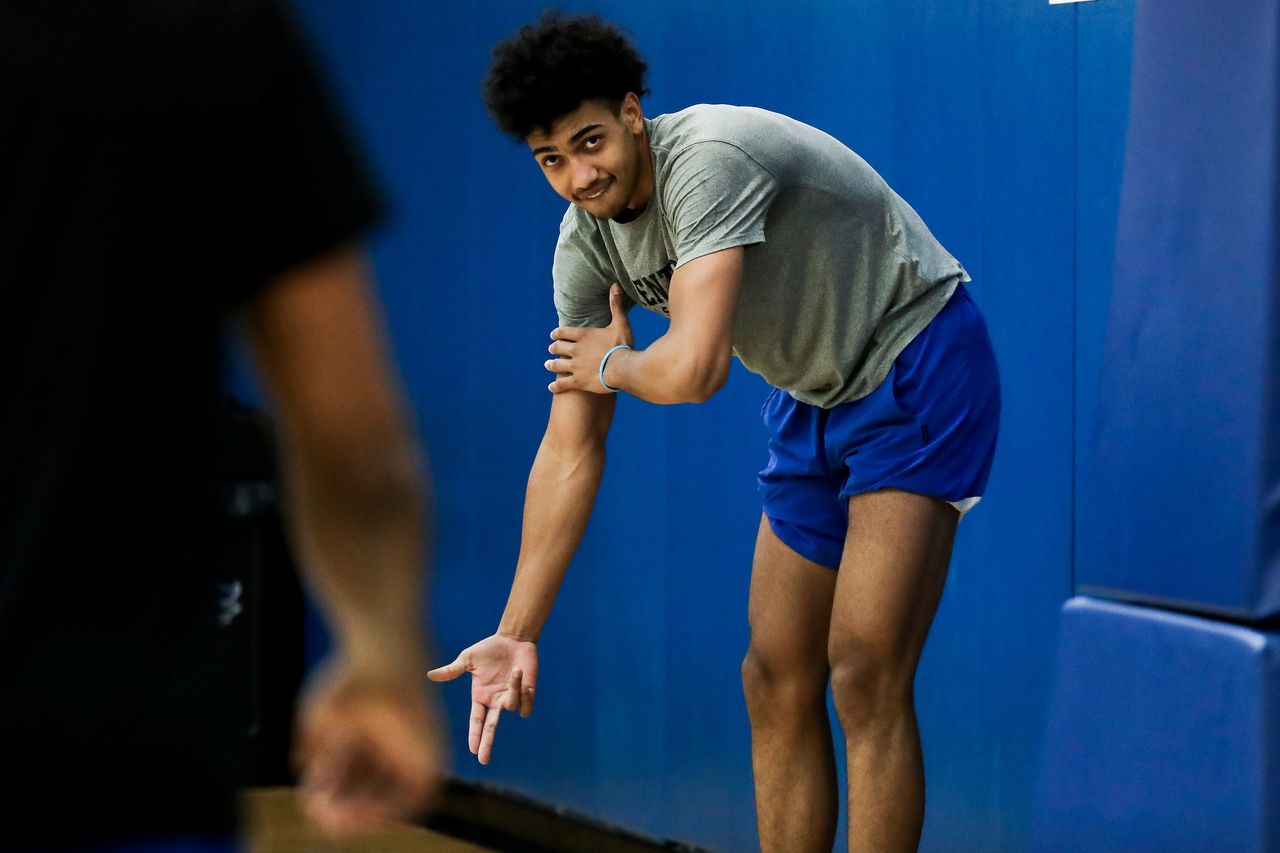 Jacob Toppin.

Summer practice.

Photo by Chet White | UK Athletics