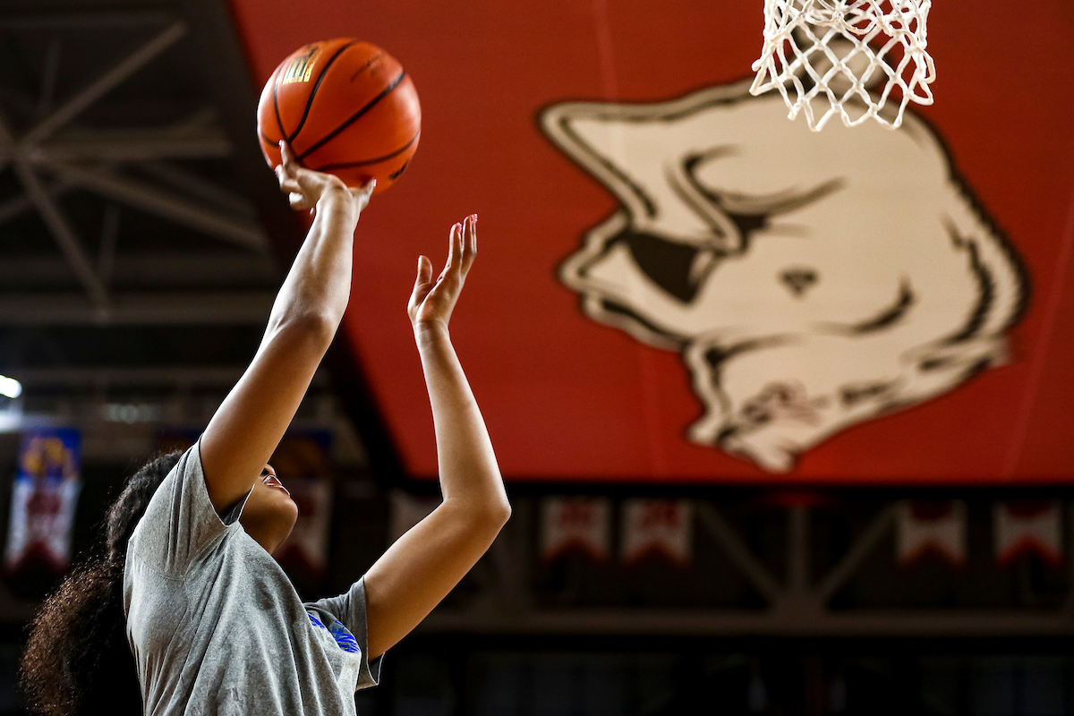 Nyah Leveretter.

Kentucky at Arkansas Shootaround.

Photo by Eddie Justice | UK Athletics