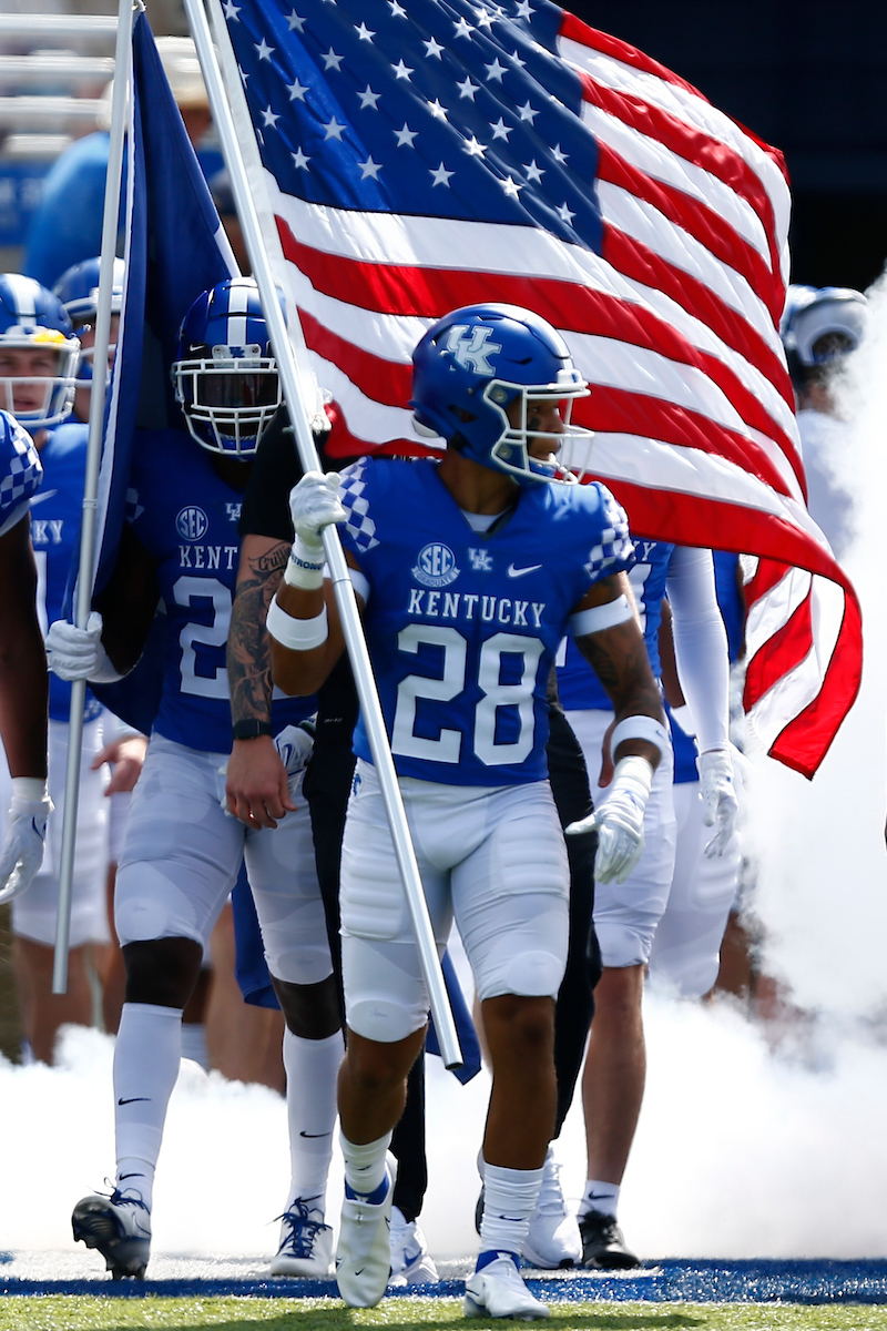 Zach Johnson. 

UK beat ULM 45-10. 

Photo By Barry Westerman | UK Athletics