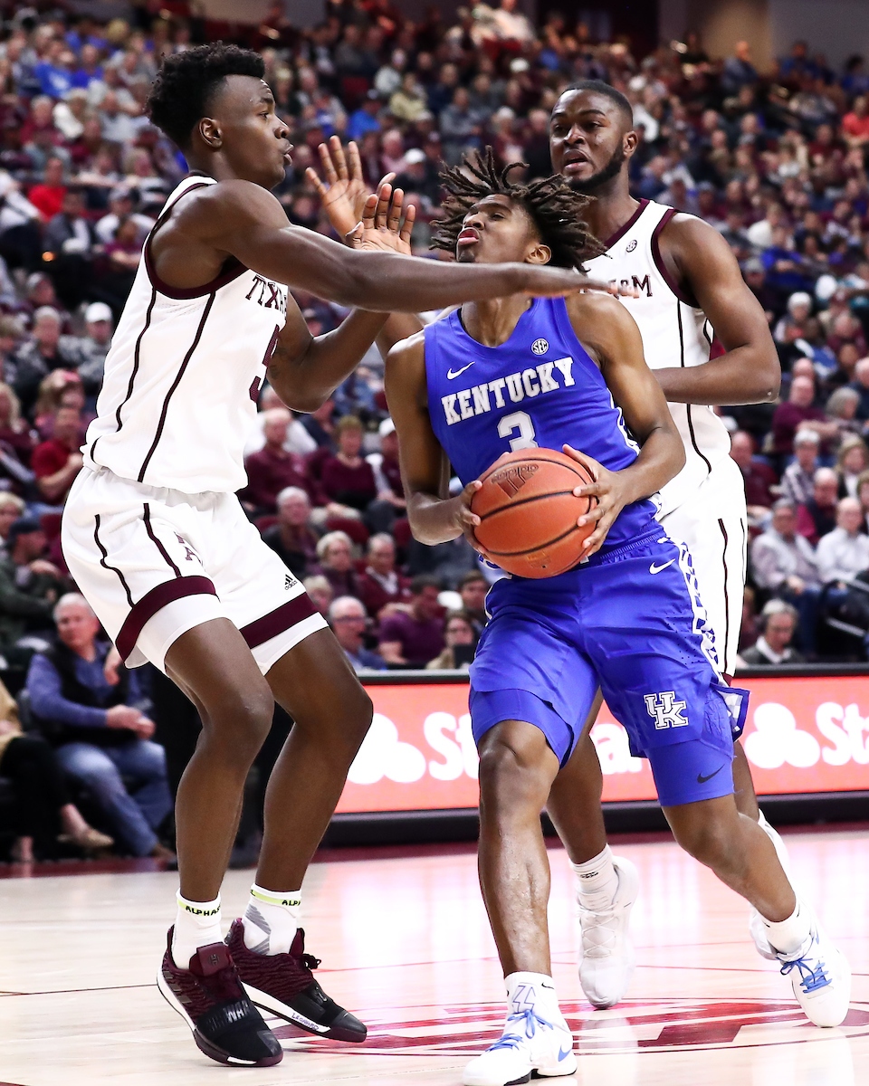 Tyrese Maxey.

Kentucky beat Texas A&M 69-60.

Photo by Elliott Hess | UK Athletics