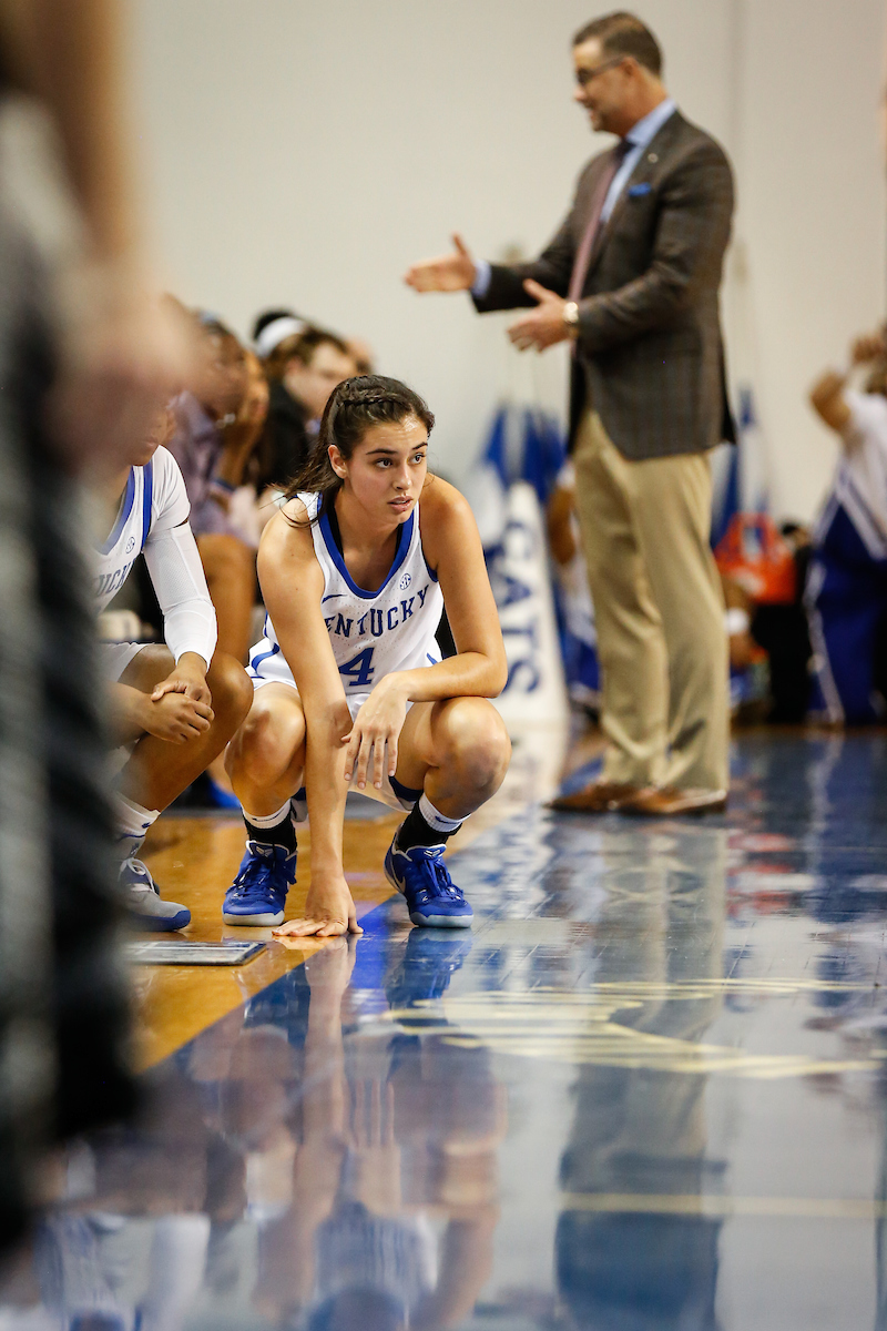 Maci Morris. Matthew Mitchell. 

UK Women's Basketball beat High Point University 71-49 at Memorial Coliseum  on Sunday, November 18th, 2018.

Photo by Eddie Justice | UK Athletics