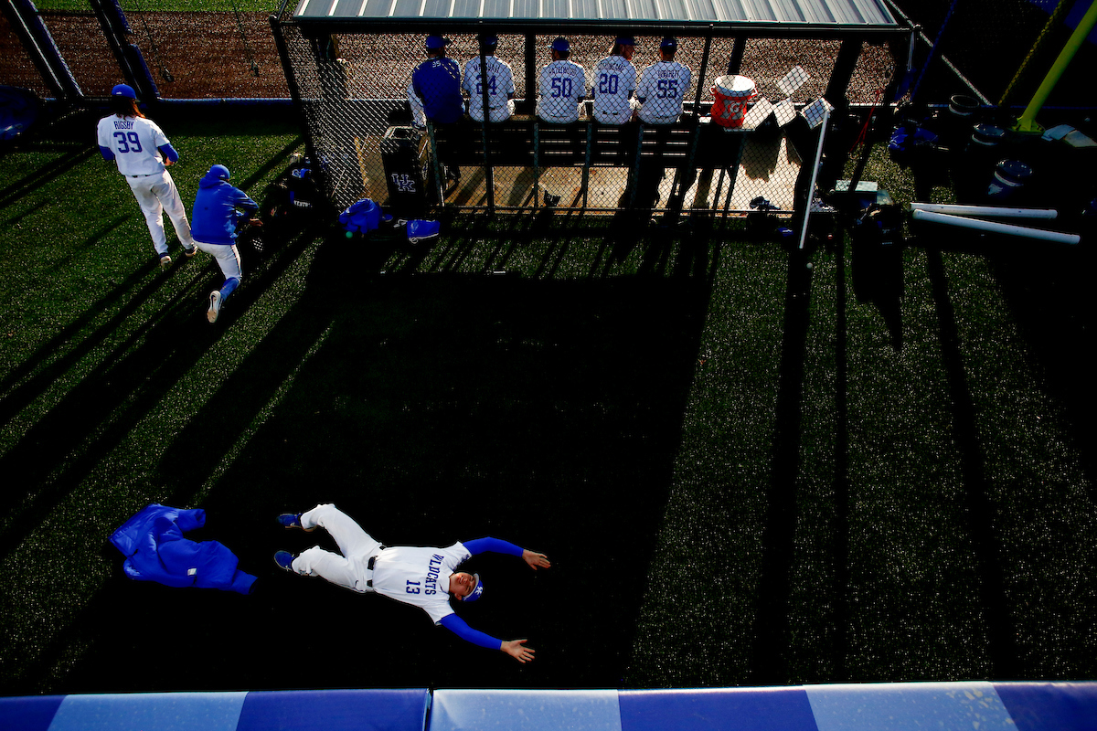 Cole Ayers. Bullpen.

Kentucky baseball defeated EKU 7-3 on opening day at Kentucky Proud Park.

Photo by Chet White | UK Athletics
