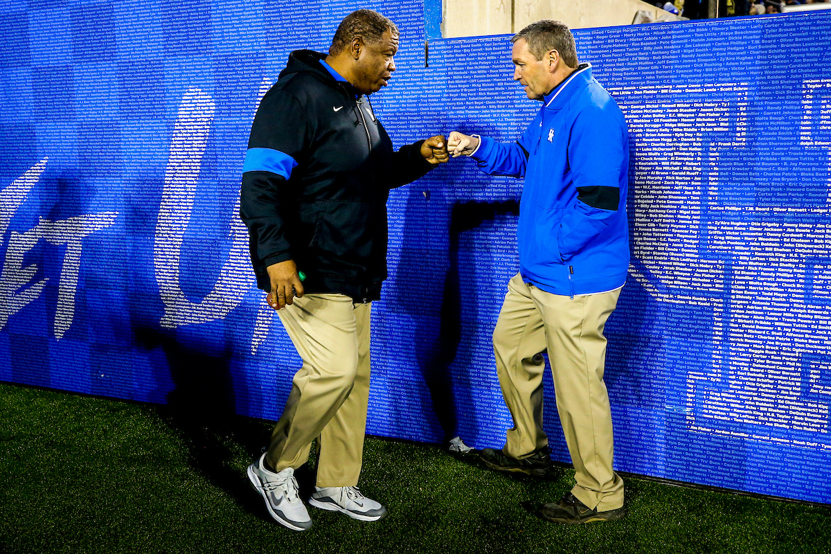 Vince Marrow. Mitch Barnhart.

Kentucky falls to Tennessee 17-13.

Photo by Chet White | UK Athletics