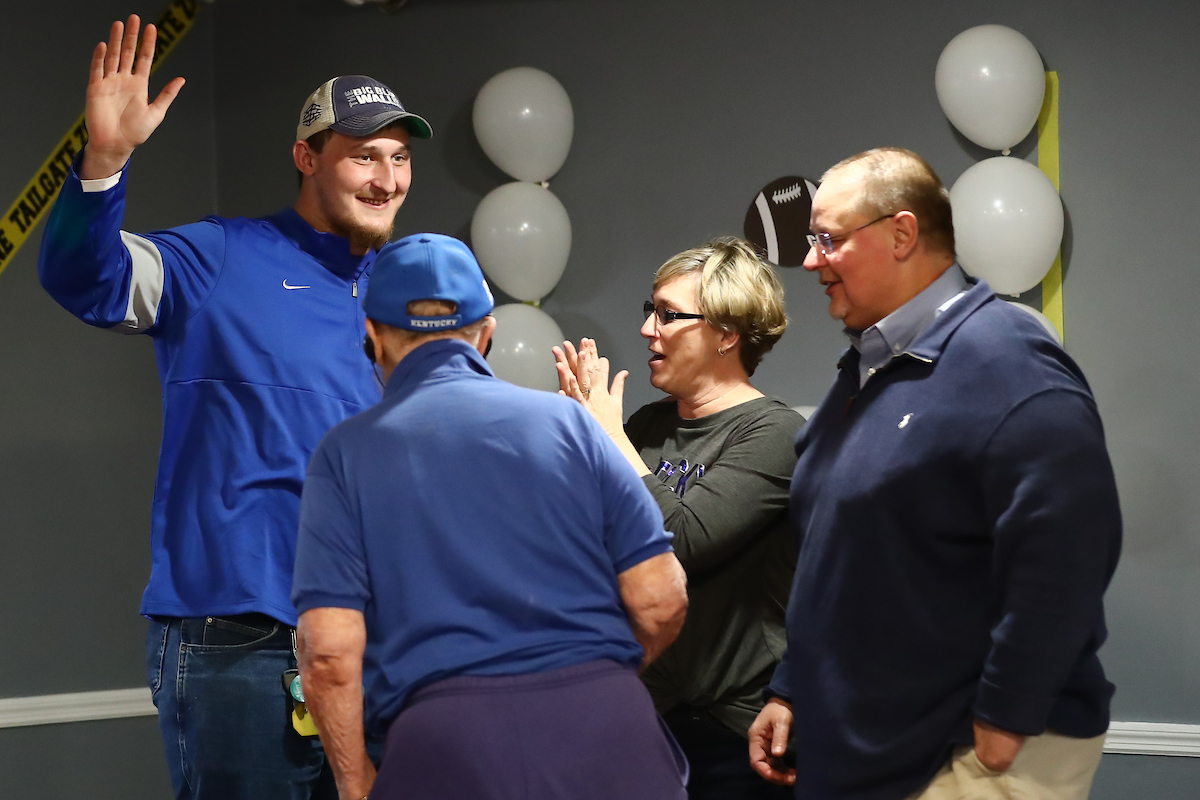 Cambridge Place named its dining hall the “Landon Young Dining Hall” for his support of the retirement home throughout his Wildcat career.  


Photo by Elliott Hess | UK Athletics