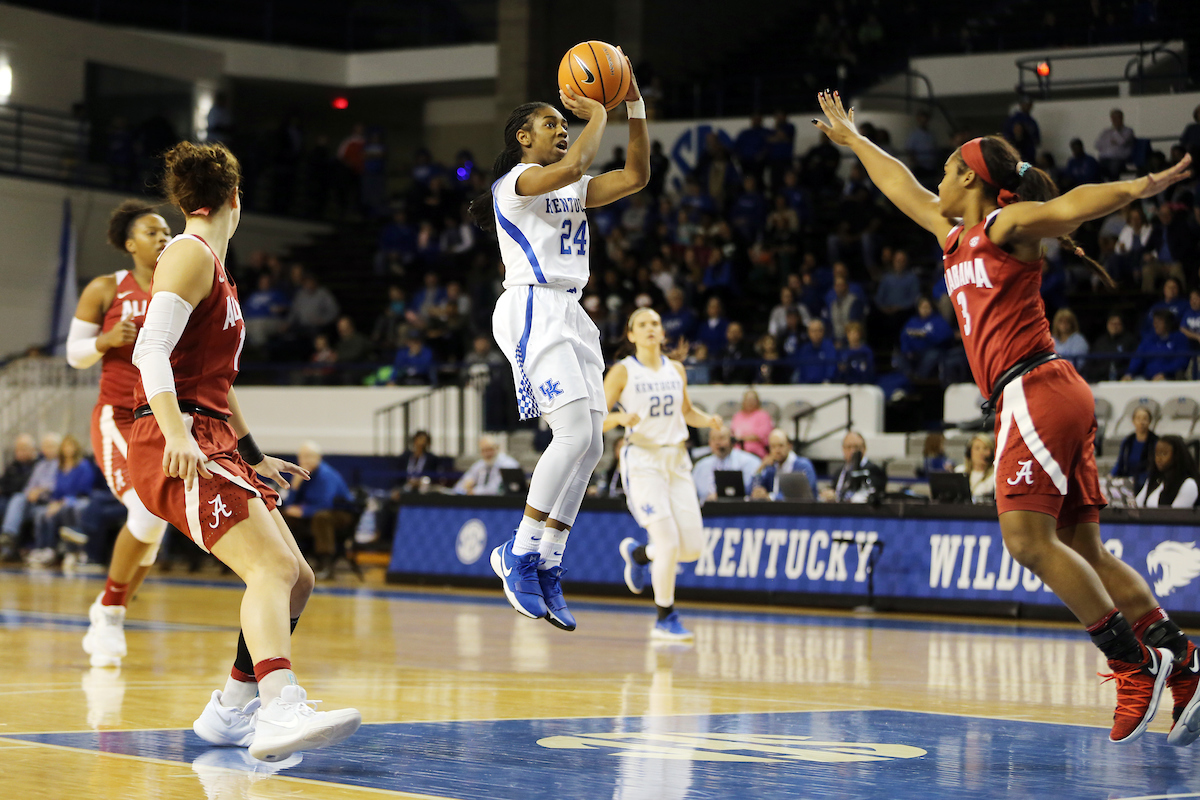 Taylor Murray

The University of Kentucky women's basketball team defeats Alabama on Thursday, January 25, 2018 at Memorial Coliseum. 

Photo by Britney Howard | UK Athletics