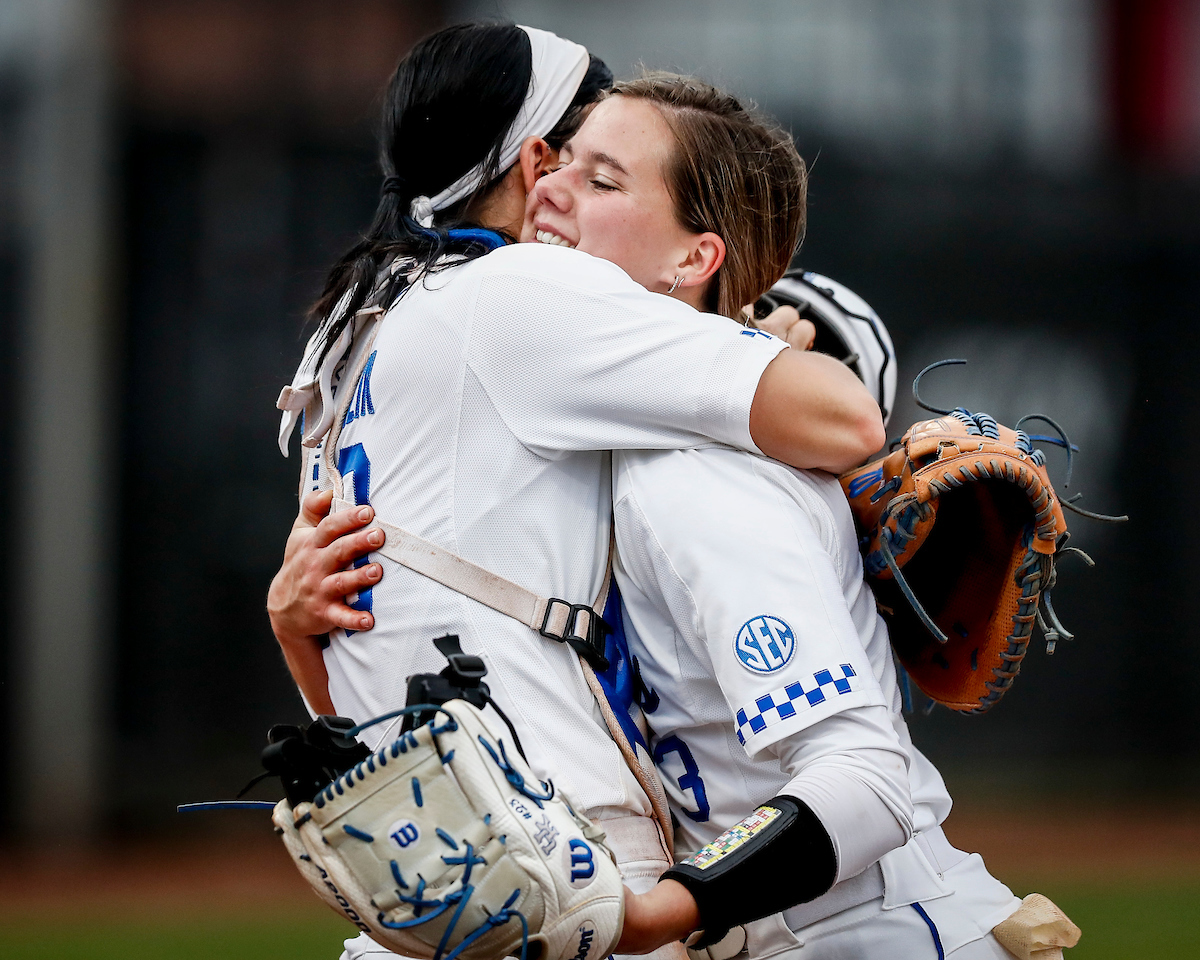 Stephanie Schoonover. Kayla Kowalik. 

Kentucky beat Louisville 9-0.

Photos by Chet White | UK Athletics
