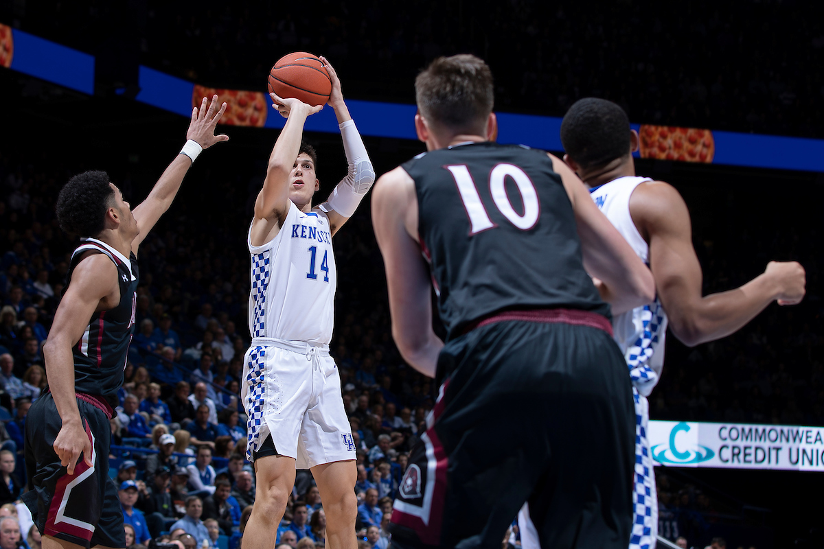 Tyler Herro.

Men's basketball beat IUP 86-64

Photo by Chet White | UK Athletics