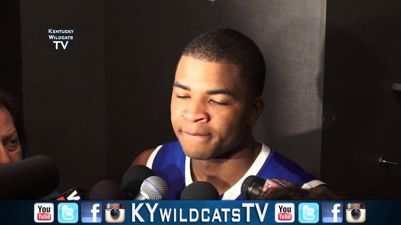 Kentucky Wildcats TV: Aaron Harrison - Wisconsin Postgame