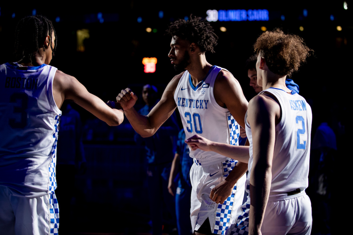 Brandon Boston Jr. Olivier Sarr. Devin Askew.

Kentucky falls to Richmond, 76-64.

Photo by Chet White | UK Athletics
