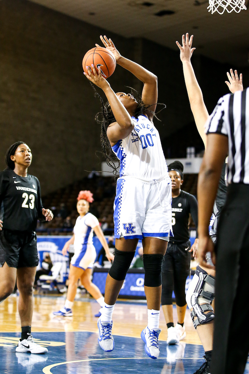 Olivia Owens. 

Kentucky beat Vandy 80 - 73.

Photo by Eddie Justice | UK Athletics