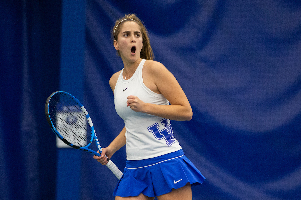 Carlota Molina.

Kentucky defeats Marshall 5-2.

Photo by Grace Bradley | UK Athletics