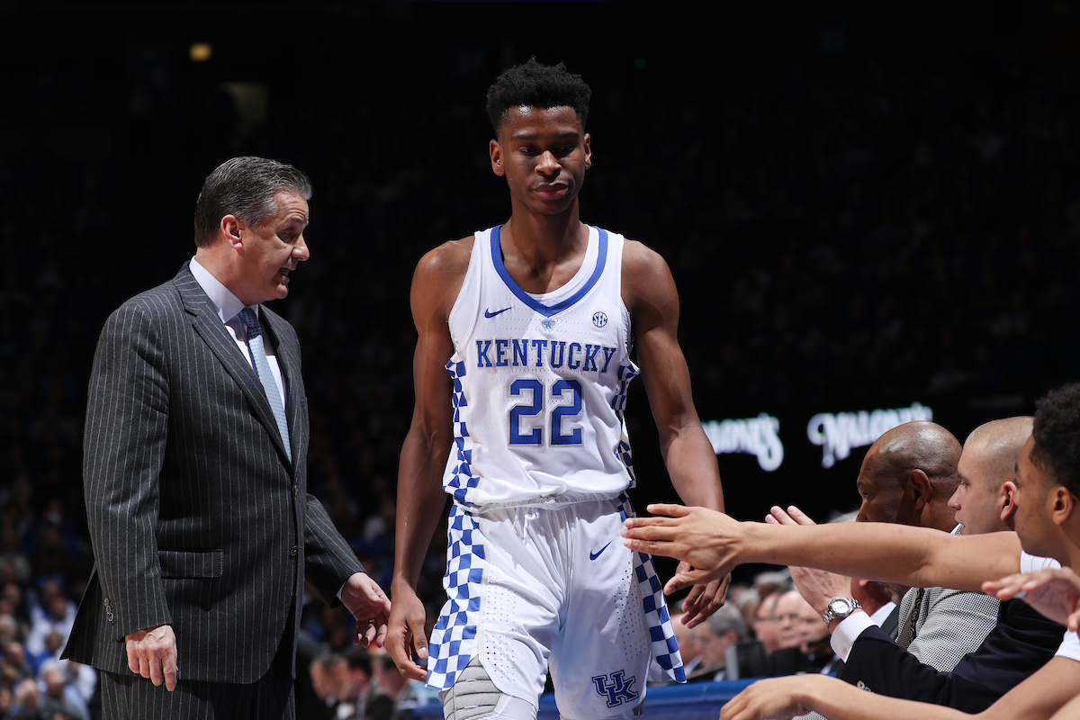 Shai Gilgeous-Alexander.

The University of Kentucky men's basketball team beat Georgia 66-61 on Sunday, December 31, 2017 at Rupp Arena in Lexington, Ky.

Photo by Elliott Hess | UK Athletics