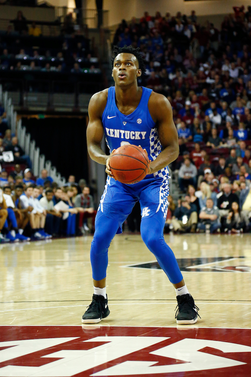 Jarred Vanderbilt.

The University of Kentucky men?s basketball falls to South Carolina 76-68 on Wednesday, 
January 16th, 2018, at Colonial Life Arena in Columbia, SC.

Photo by Quinn Foster I UK Athletics