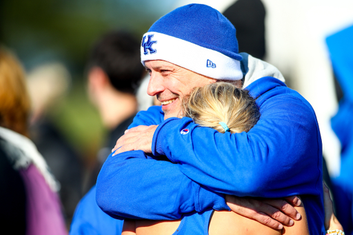 Hug. 

2019 SEC Cross Country Championships. 

Photo by Eddie Justice | UK Athletics