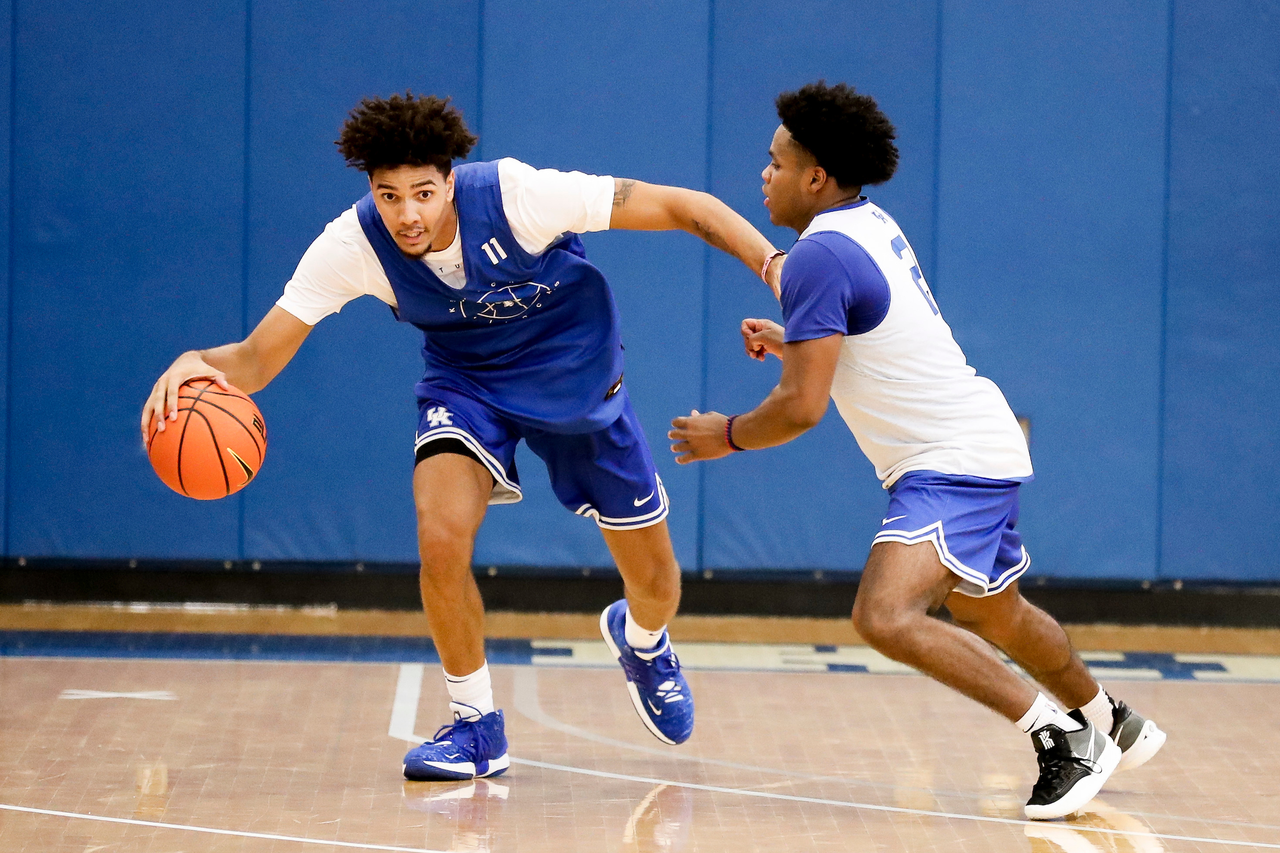 Dontaie Allen. Sahvir Wheeler.

First practice of the season.

Photos by Chet White | UK Athletics