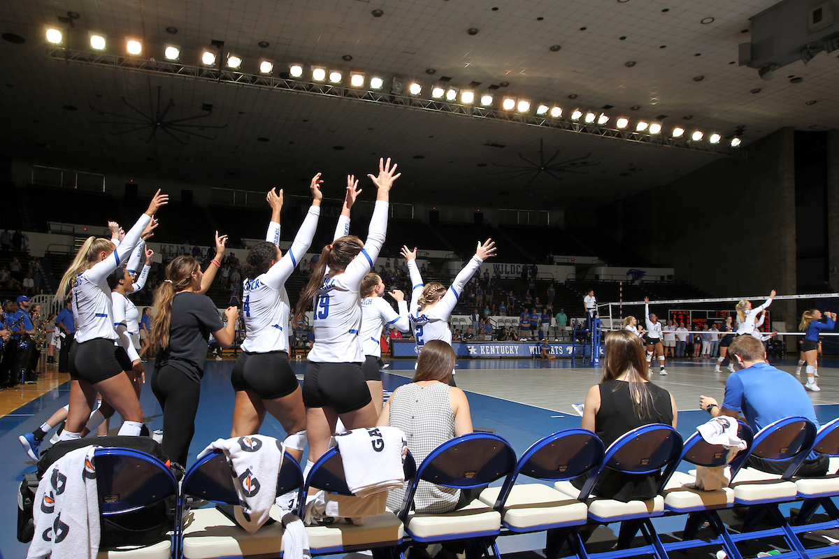 UK volleyball sweeps UT Chattanooga. 

Photo by Quinlan Ulysses Foster I UK Athletics