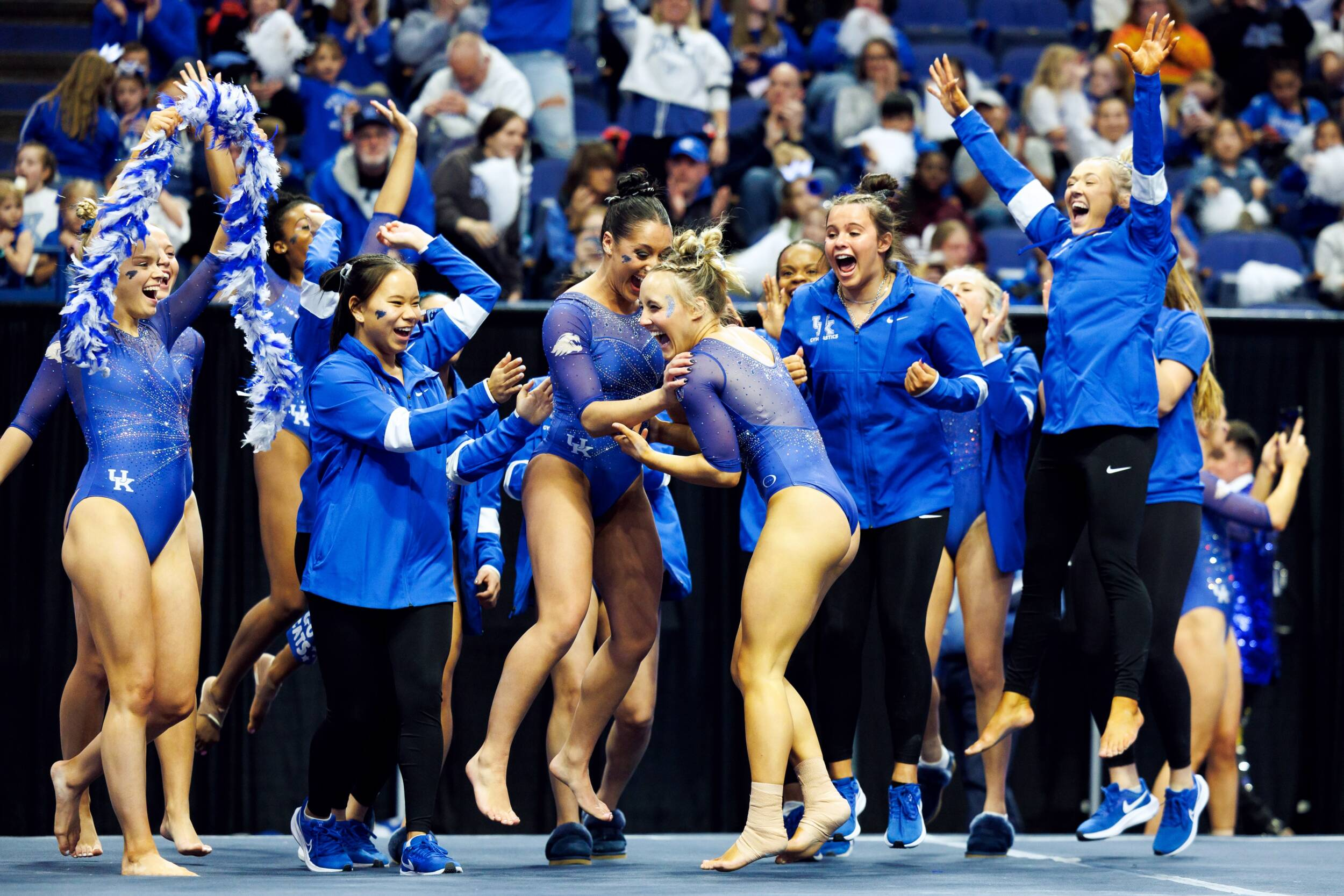 Kentucky Gymnastics Celebrates 50th Anniversary with Program Records and Two Perfect Scores