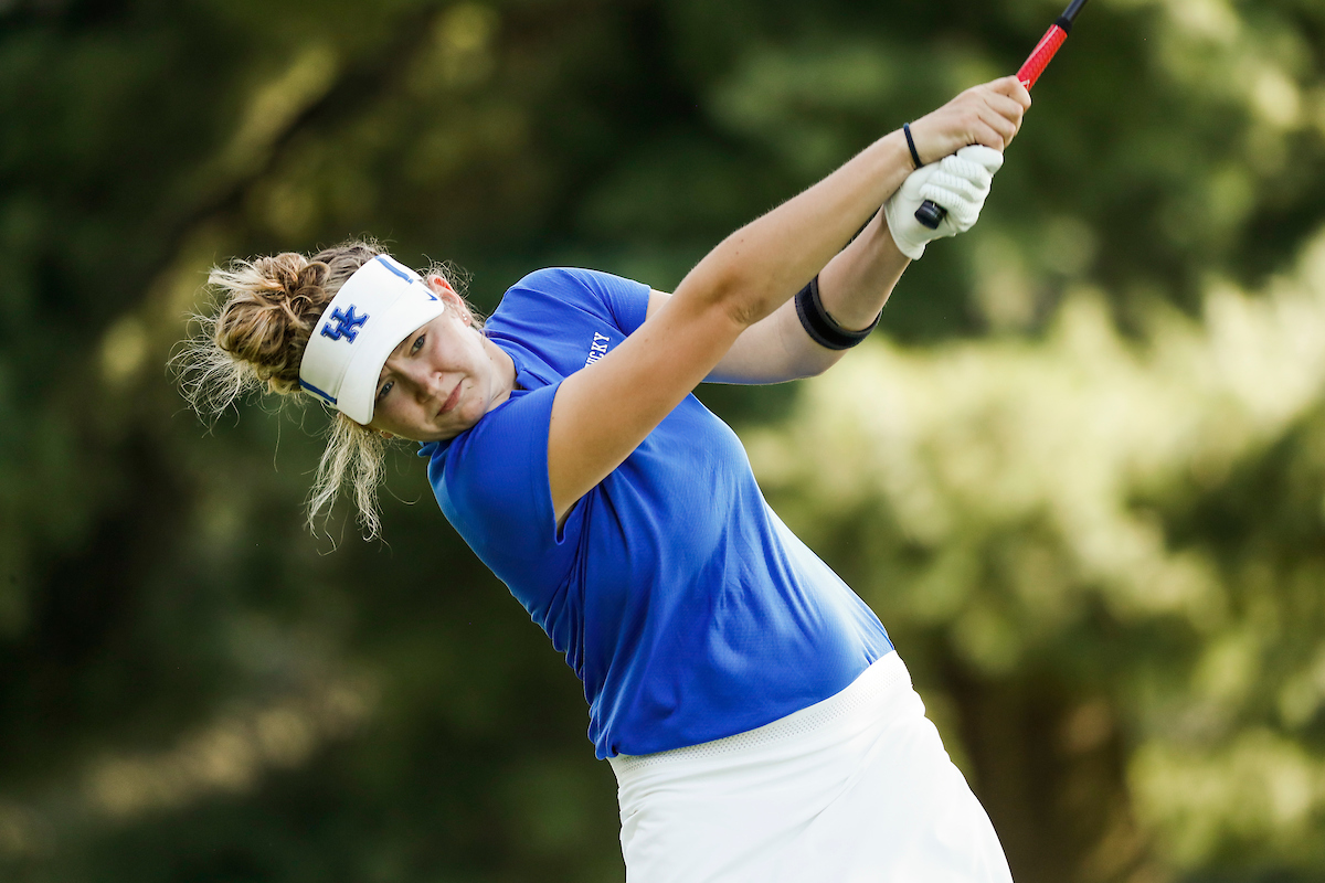 Casey Ott.

Women's golf practice.

Photo by Chet White | UK Athletics