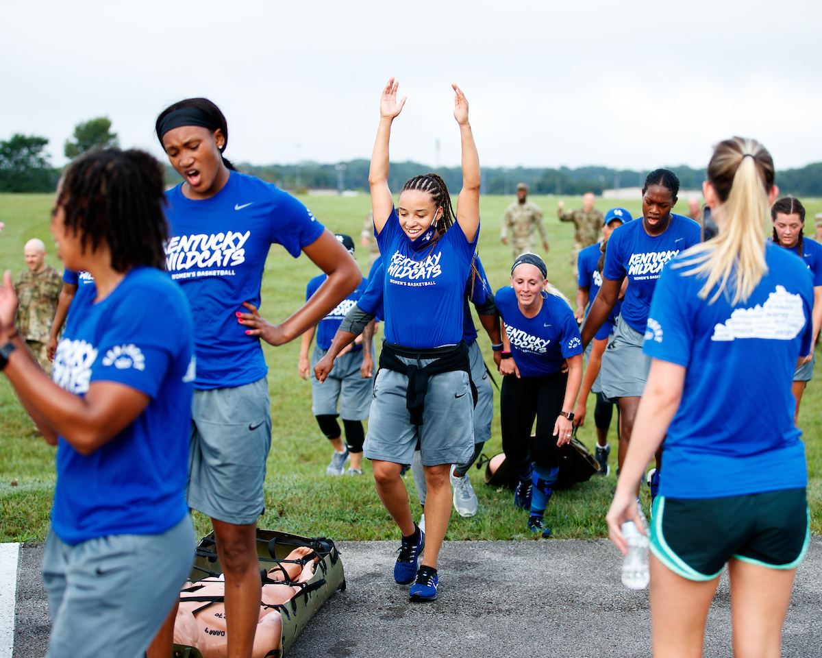 Jada Walker.

Kentucky Women’s Basketball team bonding trip to Fort Campbell.

Photo by Eddie Justice | UK Athletics