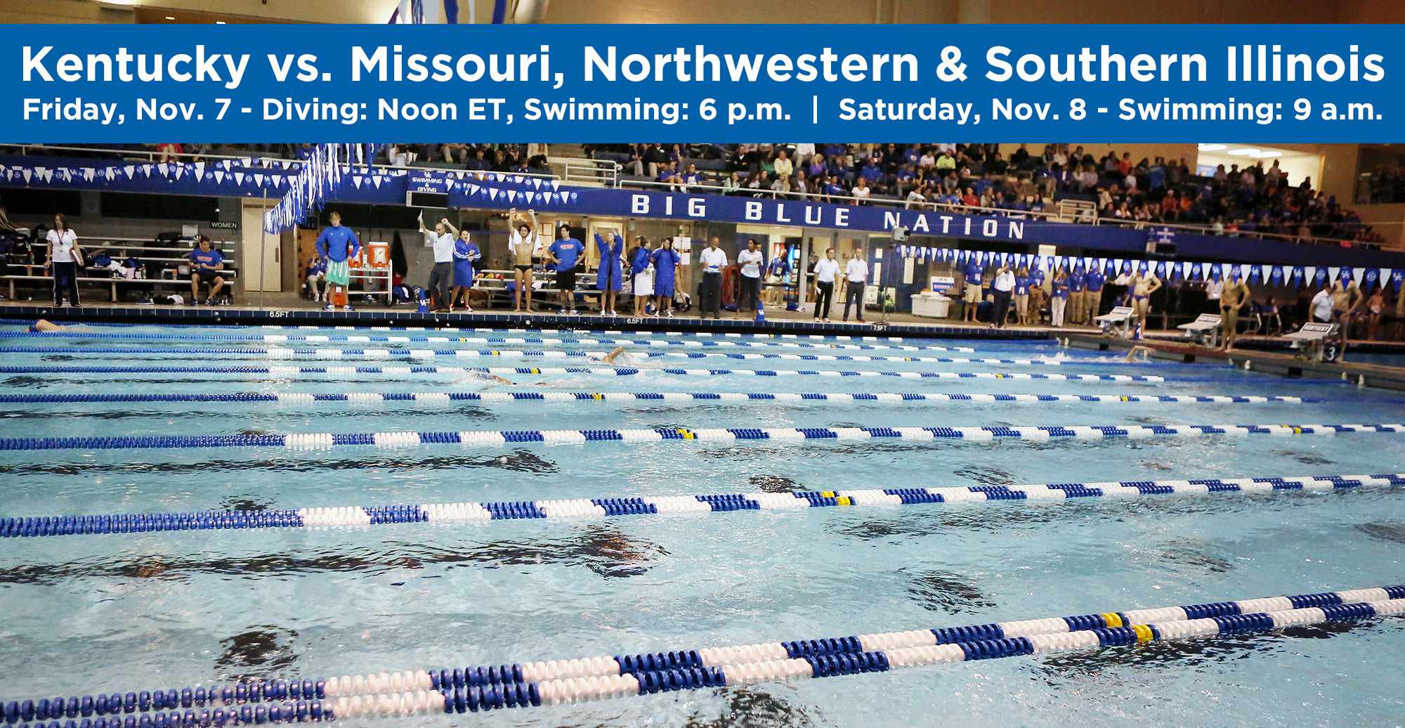 Swimming and Diving Hosts Quad Meet Friday and Saturday