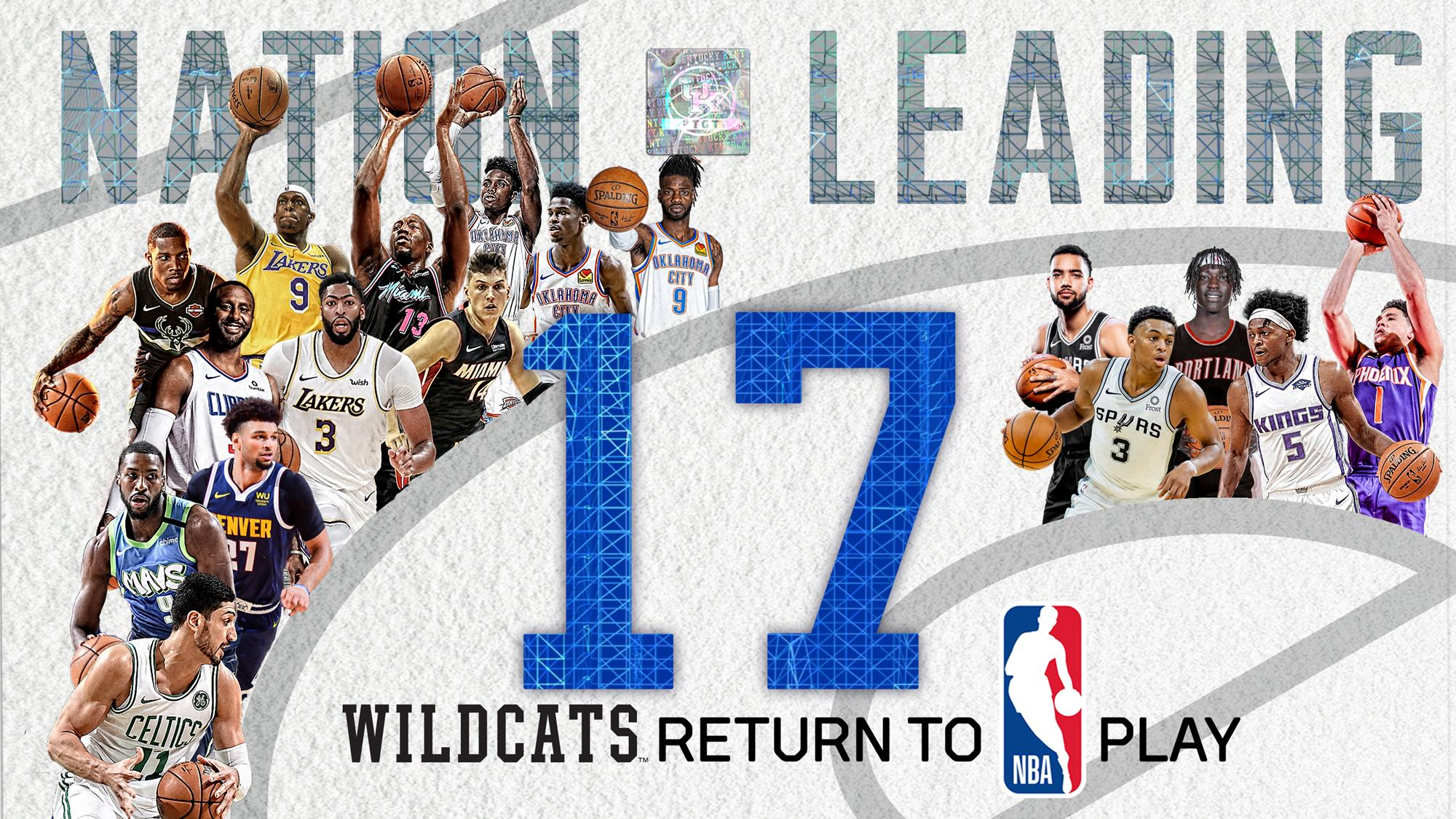 Nation-Leading 17 Wildcats on NBA Restart Rosters
