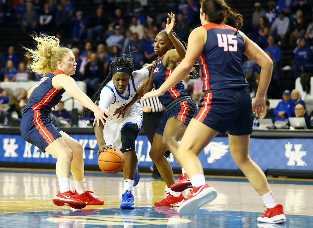 Rhyne Howard

Kentucky beats Samford 79-49. 

Photo by Britney Howard | Staff