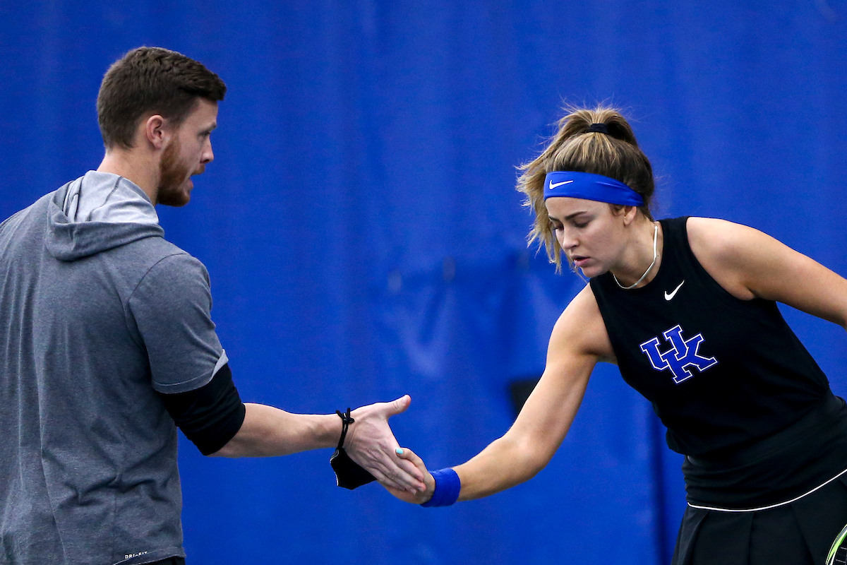 Carla Girbau, Brad Merchant.

Kentucky defeats Penn State 4-3.

Photo by Grace Bradley | UK Athletics
