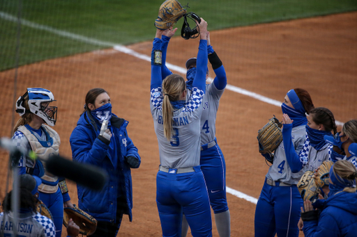 Grace Baalman and Jaci Babbs.

Kentucky beats Morehead 13 - 1.

Photo by Sarah Caputi | UK Athletics