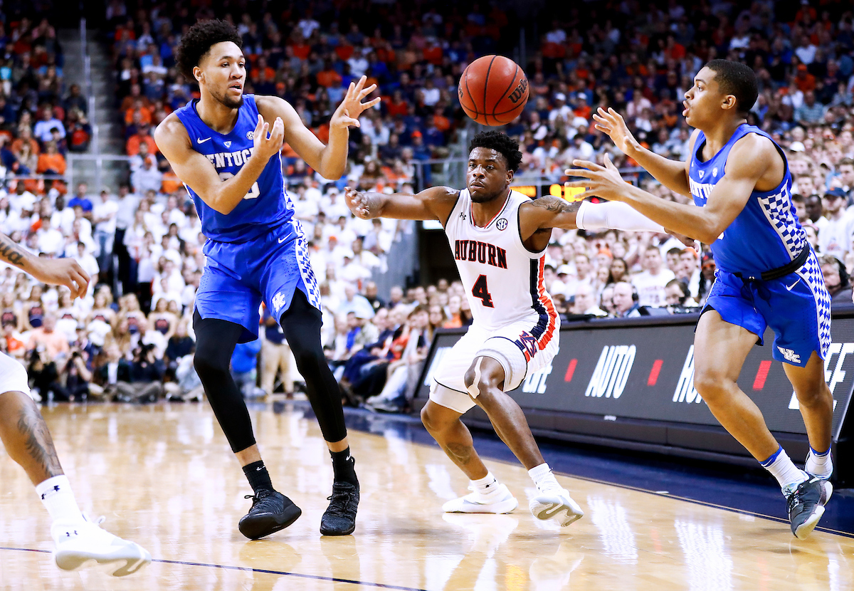 EJ Montgomery. Keldon Johnson.

Kentucky beat Auburn 82-80 at Auburn Arena in Auburn, AL., on Saturday, January 19, 2019.

Photo by Chet White | UK Athletics