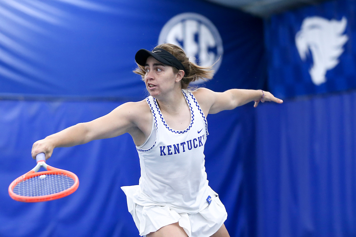 Florencia Urrutia.

Kentucky loses to Vanderbilt 6-1.

Photo by Grace Bradley | UK Athletics