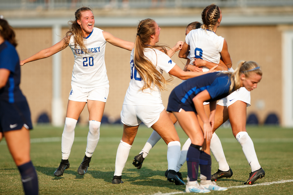Celebration.

Kentucky beat Murray State 3-2.

Photo by Eddie Justice | UK Athletics
