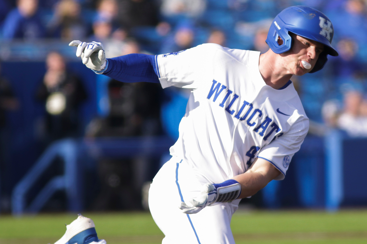 Opening Day. Breydon Daniel. Kentucky Baseball defeated EKU 7-3 on opening day at Kentucky Proud Park. Photo by Eddie Justice | UK Athletics