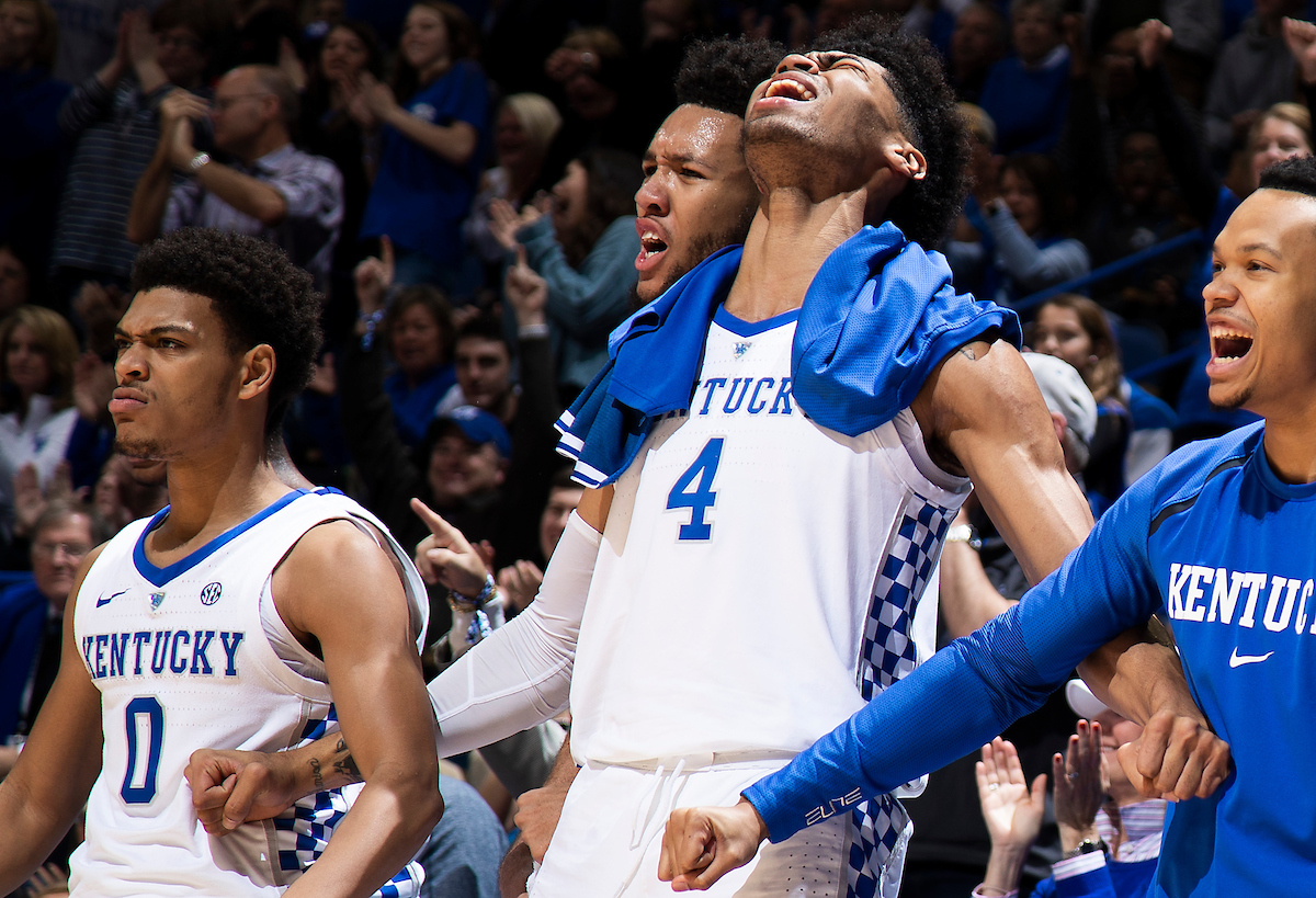 Nick Richards. 

Kentucky men's basketball beat UNCG 78-61 on Saturday in Rupp Arena.

Photo by Chet White | UK Athletics