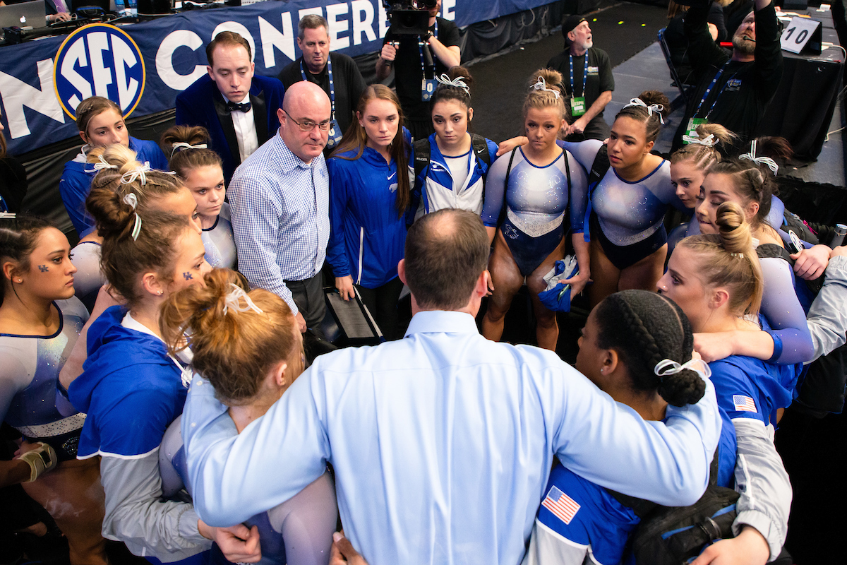 Team.


Gymnastics scores 196.225 at SEC Championship.

 
Photo by Elliott Hess | UK Athletics
