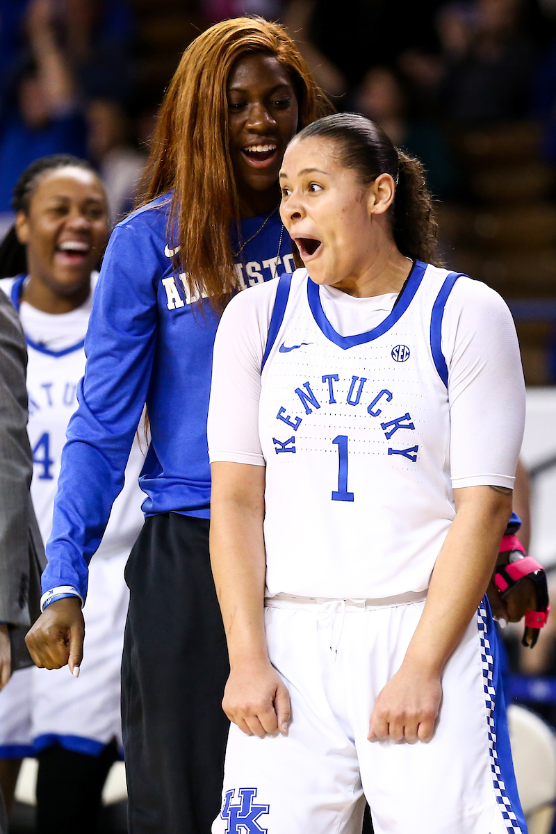 Sabrina Haines. 

Kentucky beat Alabama 66 - 62. 

Photo by Eddie Justice | UK Athletics