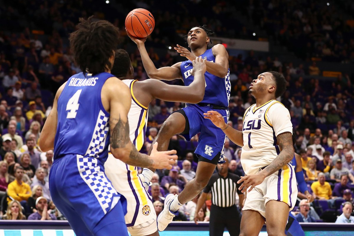 Immanuel Quickley.

Kentucky beat LSU 79-76.

Photo by Chet White | UK Athletics