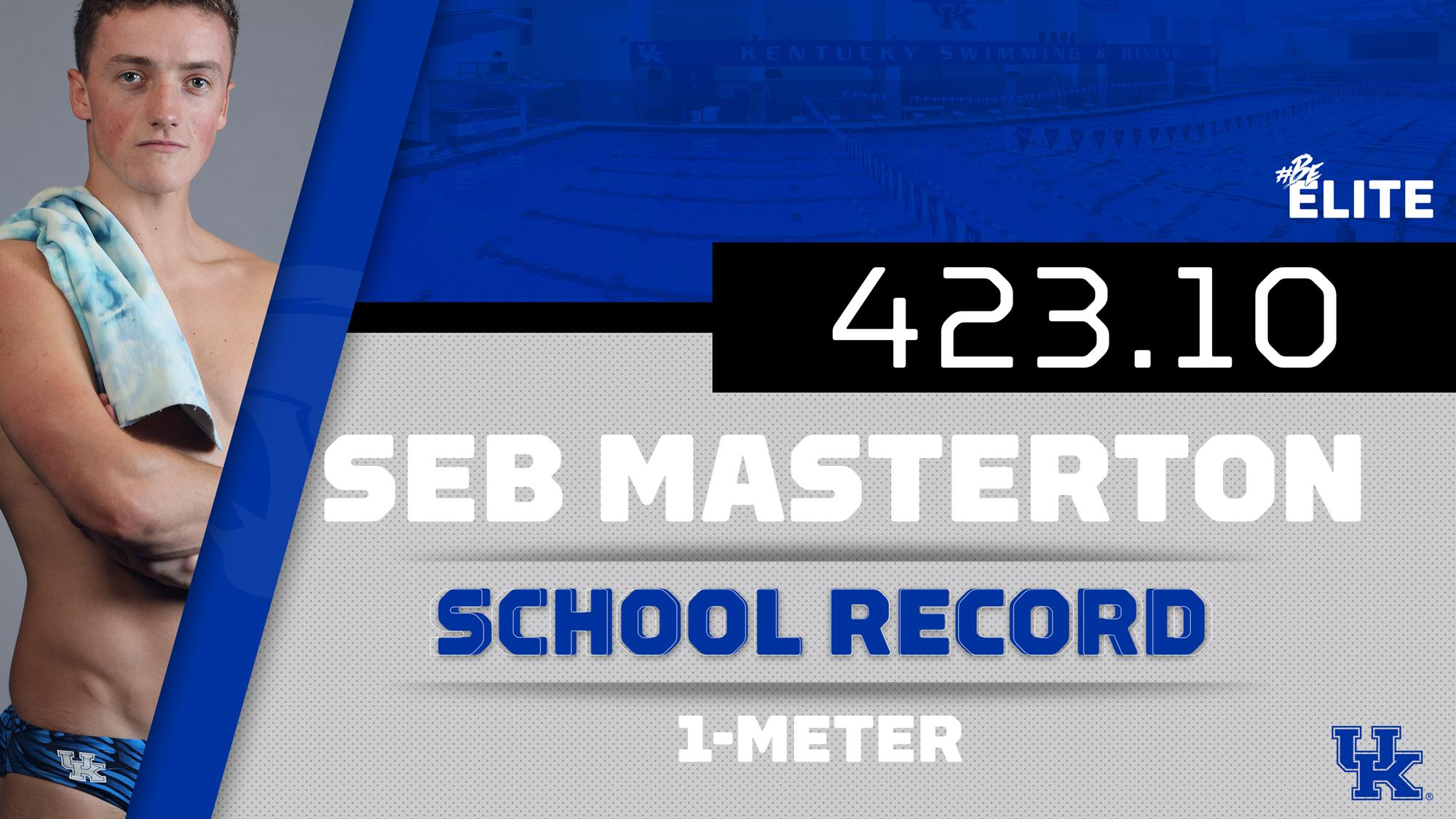 Masterton Breaks School Record as UK Wraps Miami Diving Invitational