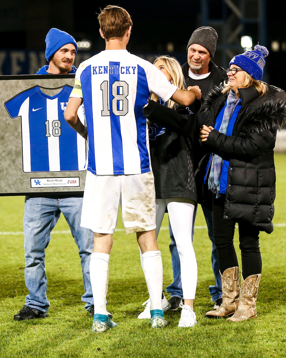 Bailey Rouse.

Kentucky MSOC Recognizes 14 Seniors.

Photo by Grace Bradley | UK Athletics